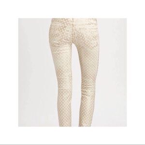 Mother The Looker Creme de Love Skinny Jeans
